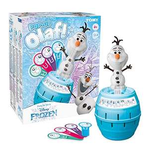TOMY Pop Up Olaf von Frozen / Die Eiskönigin Familien- und Action-Spiel für Kinder zwischen 4 - 8 Jahren (kein Versand mit Prime)