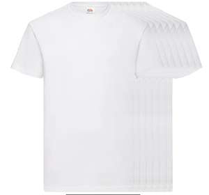 21er Pack Fruit of the Loom Herren Baumwoll T-Shirts in weiß (edit: nur noch Größe M) - 1,59€ pro Shirt