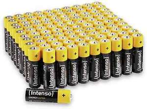 Intenso Mignon-Batterie Energy Ultra, AA LR06, 100 Stück mit Gutschein