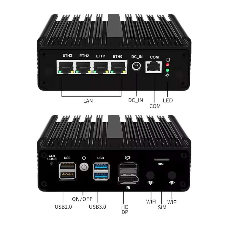 Topton Mini Pc Router Topton N150 Mini-PC-Firewall-Router 4 LAN für 157,47€ at AliExpress ...