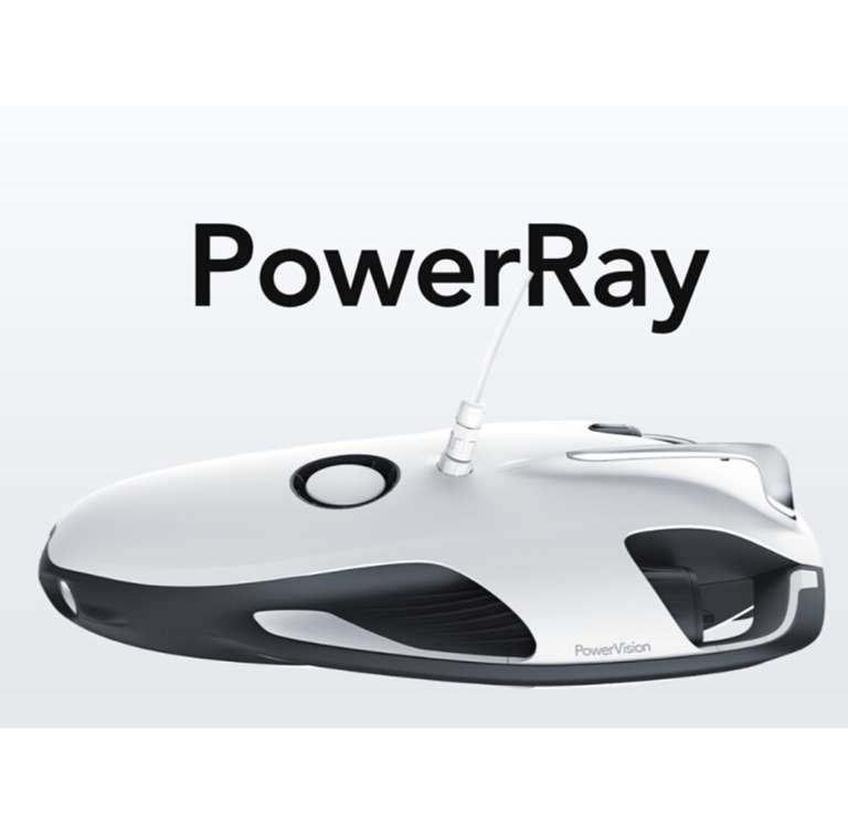 Unterwasserdrohne - Powervision PowerRay Wizard Underwater 4K UHD ROV mit FPV Headset für Real-Time Viewing, ab 584€