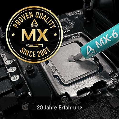 ARCTIC MX-6 (8 g) Wärmeleitpaste für CPU, Konsolen, Grafikkarten, Laptops für 8,46€ (Amazon Prime)