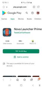 [PlayStore Türkei] Nova Launcher Prime für ca 0.59 Euro