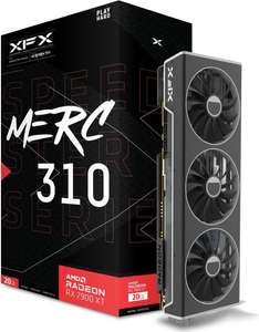 XFX Speedster MERC 310 Radeon RX 7900 XT Grafikkarte (20GB GDDR6, 3x 100mm-Lüfter, 0dB-Modus, Triple Slot, HDMI, 3x DP)