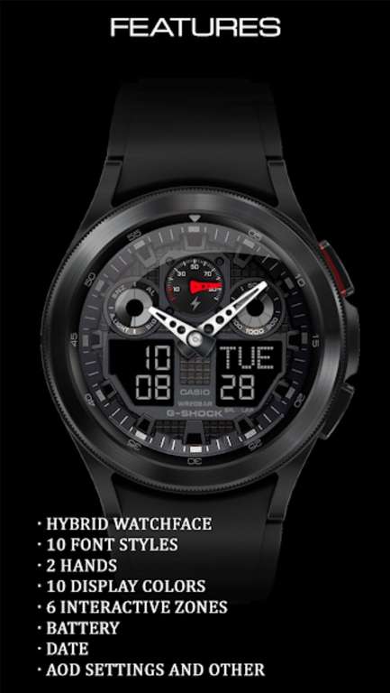 (Google Play Store) 5 Watchfaces von "D Brand" (WearOS Watchface, analog, hybrid)