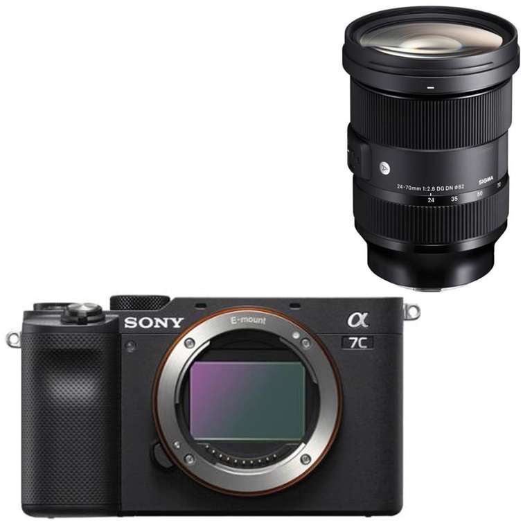 Sony Alpha 7C Systemkamera inkl. Sigma Art 24-70mm F2,8 DG DN Objektiv exkl. 200€ Cashback über Sony möglich = 2279€ möglicher Endpreis