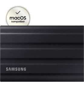 Samsung Portable SSD T7 Shield, 2 TB, USB 3.2 Gen.2, 1.050 MB/s Lesen, 1.000 MB/s Schreiben, Robuste externe Festplatte, PRIME