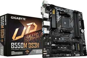 Gigabyte B550M DS3H in DAMN!-Deals für 69€, günstiges aber taugliches AM4-Mainboard mit B550, mATX, 2x M.2 (PCIe 4.0 x4 und PCIe 3.0 x2)