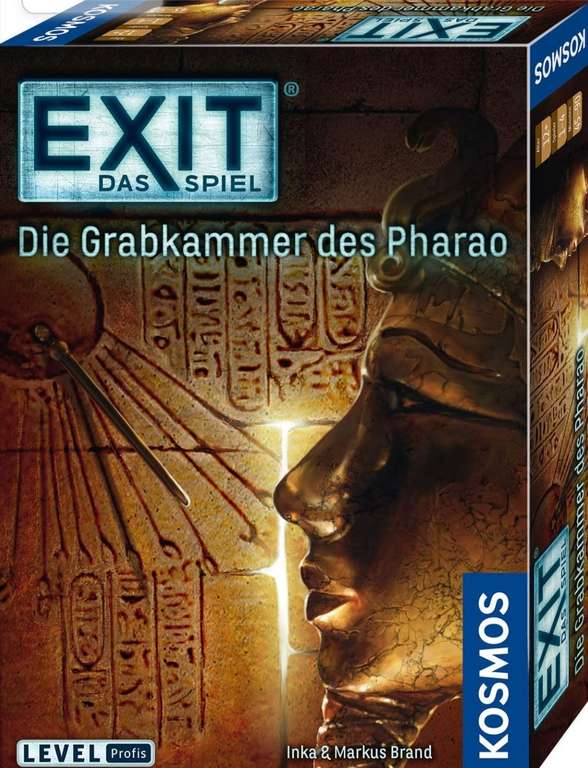 [Amazon Prime] KOSMOS 692698 - EXIT - Das Spiel - Die Grabkammer des Pharao, Kennerspiel des Jahres 2017, Level: Profis, Escape Room Spiel
