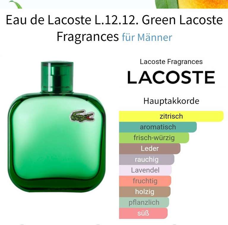 (Beautywelt) Lacoste L.12.12. Green Eau de Toilette 100ml (Herren)