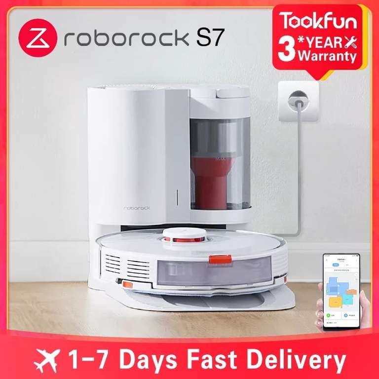 Roborock S7+ (Robot Vacuum Cleaner S7 + Absaugstation)