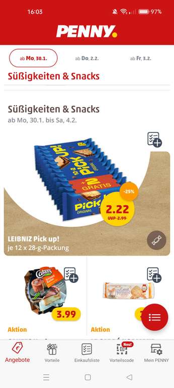 XXL Pack = 12x Leibniz Pick Up in verschiedenen Sorten im Angebot bei Penny (30.03. - 1.4.2023)