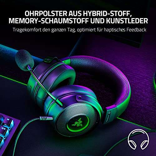 Razer Kraken V3 HyperSense Gaming Headset mit haptisches Feedback (RGB Chroma) für 67,90€ (Amazon)