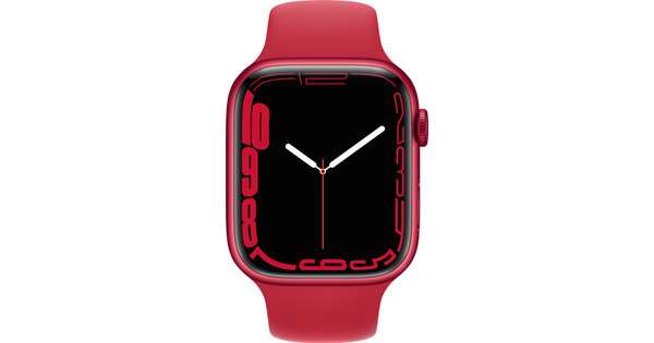 Apple Watch Series 7 (GPS + Cellular, 45mm) RED Aluminium RED Sportarmband
