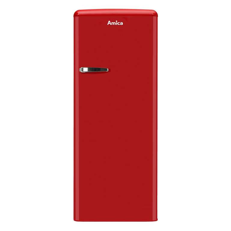 AMICA KSR 364 150 R Retro Edition Kühlschrank (E, 1440 mm hoch, Chili Red) (Saturn/MM)