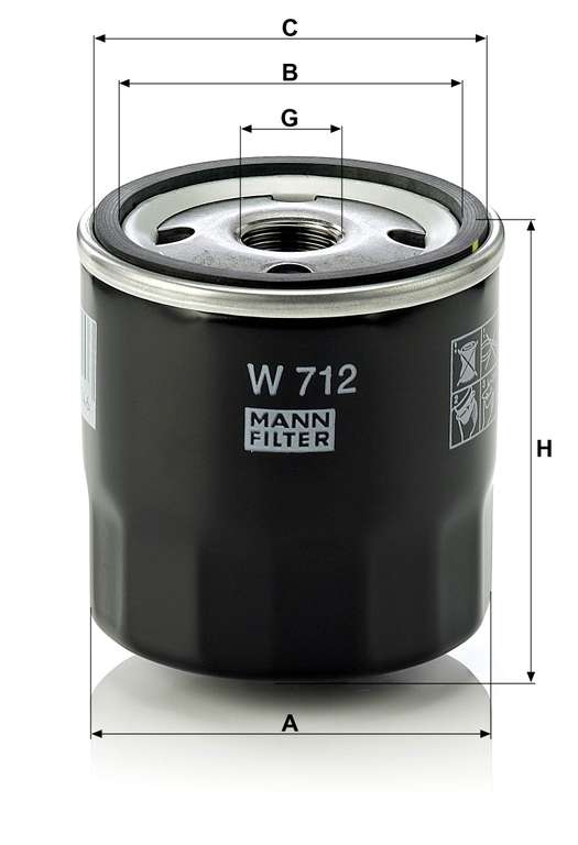 MANN-FILTER W712 PKW Ölfilter für alten MINI, alte OPEL, ... (Amazon Prime)