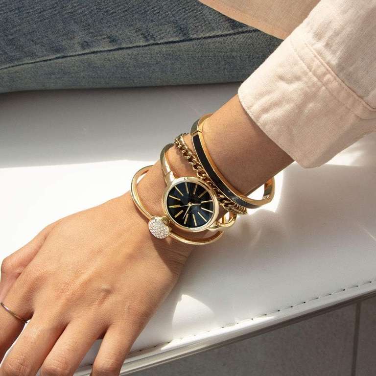 Anne Klein Set Armbänder Und Uhren Für Frauen Mit Hochwertigen Diamanten