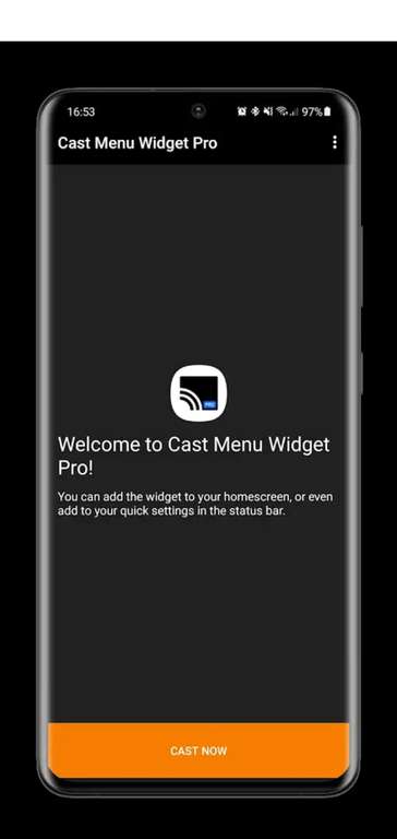 (Google Play Store) Cast Menu Widget Pro