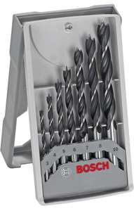 Bosch Professional 7 tlg. Robust Line Holzspiralbohrer Set (für Holz, Zubehör Bohrschrauber), durchmesser: 3.0 - 10.0, PRIME