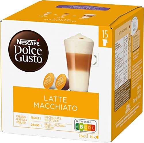 Dolce Gusto Latte Macchiato Vorratsbox (90 Kapseln, 45 Getränke) im Spar-Abo