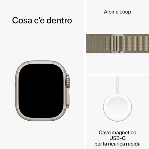Apple Watch Ultra 2 Titan Alpine Loop Olive