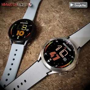VStyle Striped Watch Face, WearOS watch [WearOS Watchface][Google Play Store]