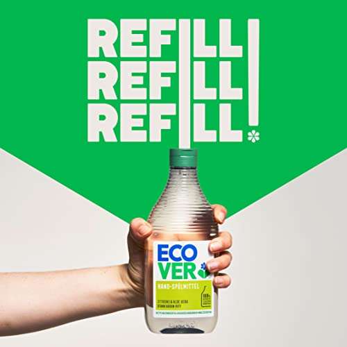 (Prime Spar-Abo) Sammeldeal 10% Coupons auf Ecover Produkte z.B. Zero Hand-Spülmittel (450 ml), nachhaltiges Spülmittel oder Weichspüler