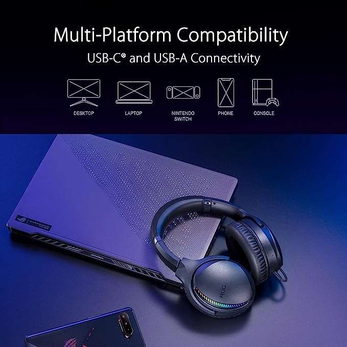 [Bestpreis] ASUS ROG Fusion II 300 Gaming Headset (Immersiver 7.1 Sound, Mikrofon mit Anti-Rausch-Technologie) | Cyberport Abholung
