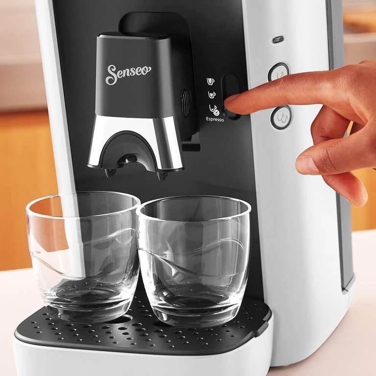 Philips CSA260/10 Senseo Maestro Kaffeepadmaschine weiß (1450W, 1bar, 1.2l Wassertank, Kaffeestärkewahl & Memo-Funktion)