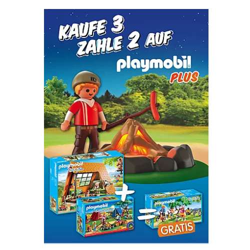 3 für 2 Aktion auf alle Playmobil plus-Artikel [playmobil.de]