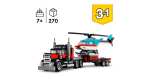 LEGO 31146 Creator 3-in-1 Tieflader mit Hubschrauber (Alternate/Prime)