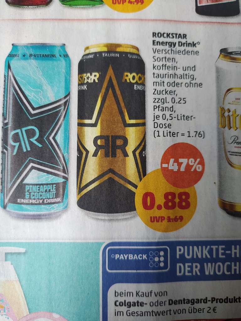 Rockstar Energy Drink nur 0,88€