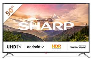 [Amazon] SHARP Android TV 50BL3EA 126 cm (50 Zoll) Fernseher (4K Ultra HD LED, Google Assistant, Amazon Video, Harman/Kardon Sound, HDR10)