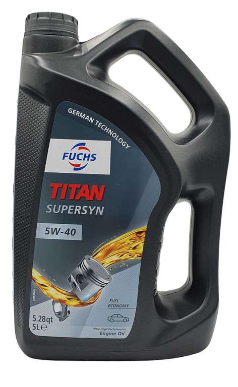 Fuchs Titan Motoröl Supersyn 5W-40, 5 L, Spez.: ACEA A3/B4, API SN/SM, Freig.: MB-APPROVAL 229.3 RENAULT RN0700/RN0710 VW 502 00/505 00