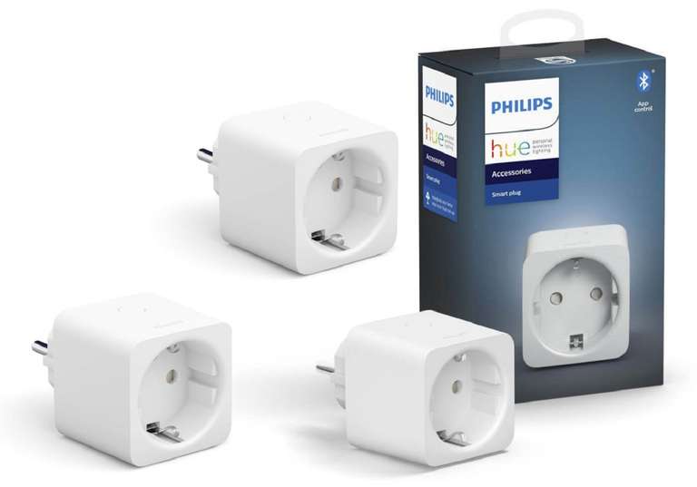Philips Hue Indoor-Angebote: z.B. 3x Smart Plug - 59,90€ | White and Color Ambiance Gradient Signe Table LED-Tischleuchte - 134,90€