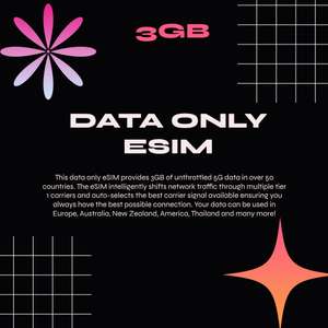 Seeek eSIM Datentarif: Jeden Monat 3GB im 5G Netz für einmalig 6€ (für über 50 Länder)