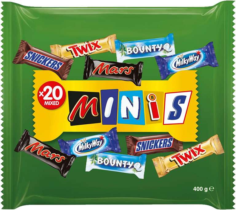 Mars Mixed Minis Beutel 400 Gr.: Mars, Snickers, Bounty, Twix, Milky Way für 3,32€ (2,97€ möglich) Spar-Abo Prime