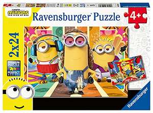 2 x Ravensburger Kinderpuzzle - 05085 Die Minions in Aktion - Puzzle für Kinder ab 4 Jahren, mit 2x24 Teilen je 4€ (Prime)