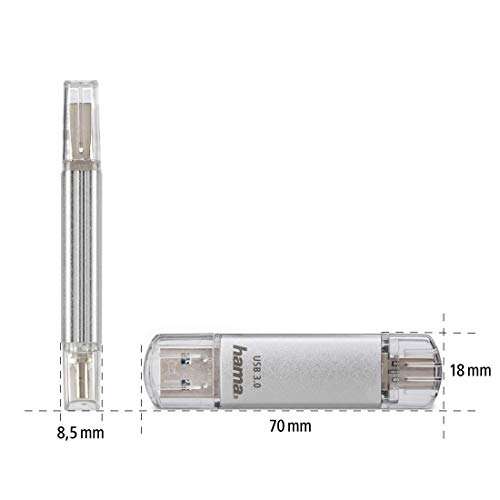 Hama 256GB Speicherstick mit USB 3.0 und USB 3.1-Type-C, 2-in-1 USB-Stick (Amazon Prime und Otto flat)