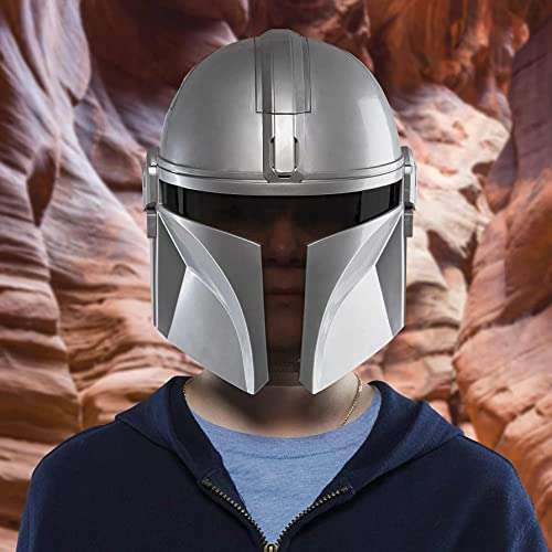 Star Wars The Mandalorian Elektronische Maske, Mandalorianer Kostüm-Accessoire mit Sätzen und Sounds