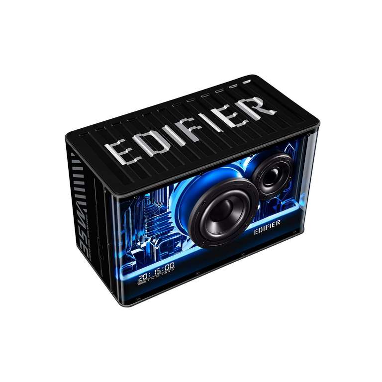 EDIFIER QD35 kompakter bluetooth Lautsprecher schwarz RGB-Beleuchtung (Mediamarkt/Saturn)