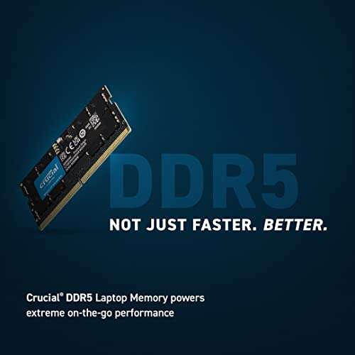 (Prime) Crucial RAM 32GB Kit (2x16GB) DDR5 5600MHz CT2K16G56C46S5 / SO-DIMM