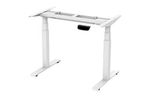 StandXT Pro (weiß) - elektrisch höhenverstellbarer Schreibtisch (Gestell) | 125kg Traglast | Höhe: 62 - 128cm | Memory Funktion