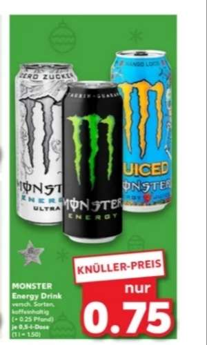 [Kaufland] Monster Energy Drink 0,75 €