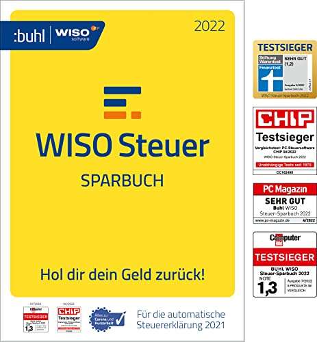 WISO Steuer-Sparbuch 2022 - Download - Aktivierungscode per Email