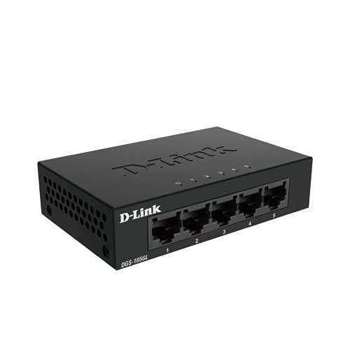 D-Link DGS-105GL 5-Port Unmanaged Gigabit Switch (ohne Lüfter, Low Profile Metallgehäuse, Desktop, Plug-and-Play) 7,99€ (/Nbb Abh.)