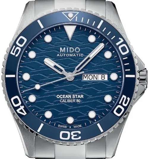 Mido Ocean Star 200c in Grün/Grau/Blau