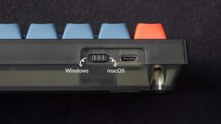 Keychron V4 Barebone 60% Tastatur mit VIA support, Hot-Swap und Screw in Stabilizern