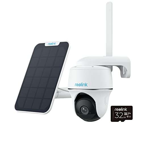 [Amazon.de] Reolink 3G/4G LTE Solar Überwachungskamera mit SIM-Kartenslot, 4MP, PTZ, Outdoor, PIR-Bewegungsmelder, Go PT Plus+Solarpanel