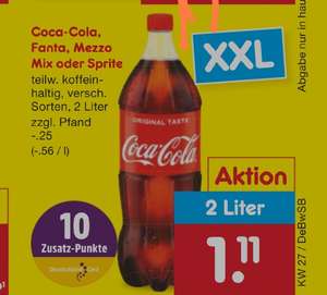 Netto MD 2l Coca Cola, Fanta, Mezzo Mix, Sprite, best price eff. 0,41 €/ltr?